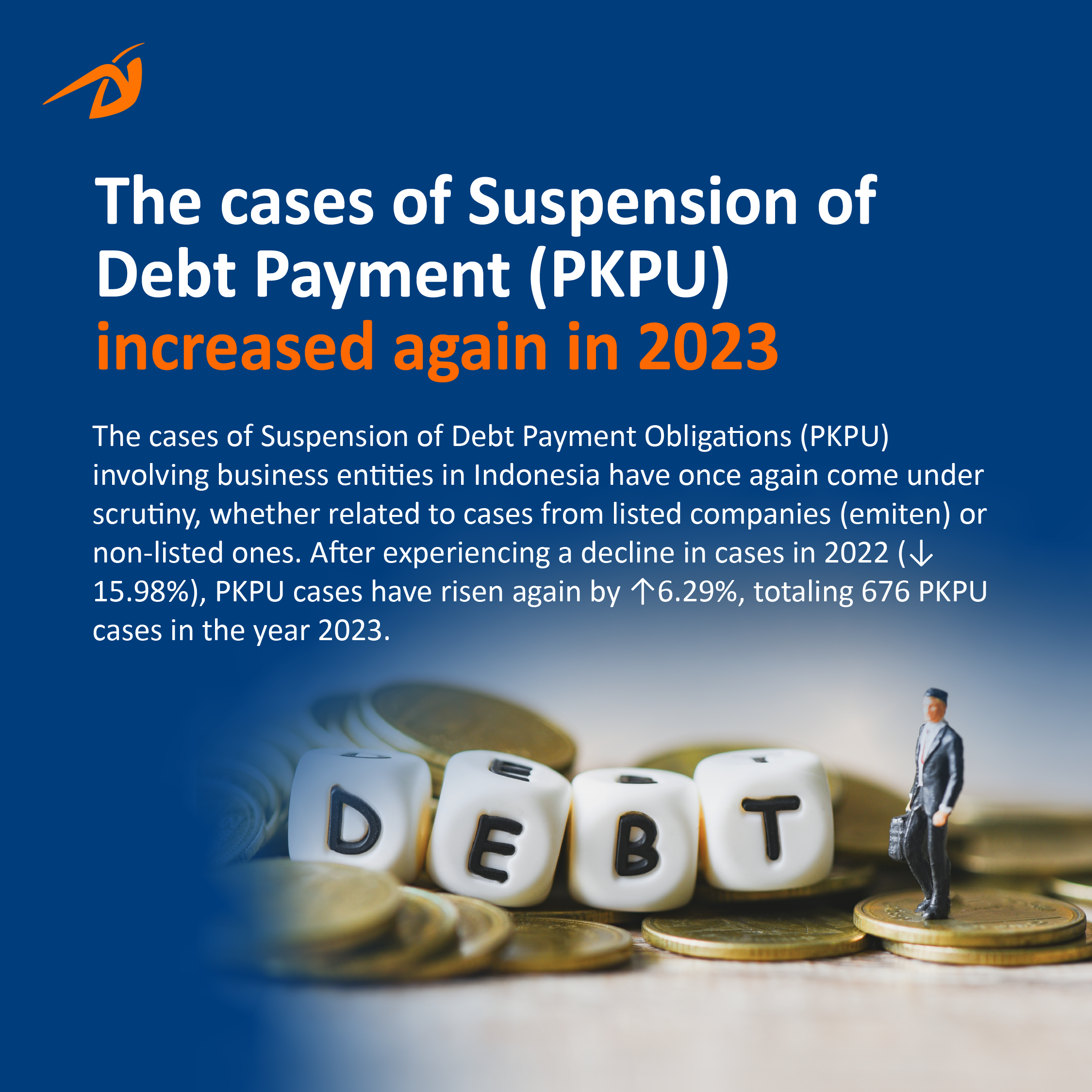 The cases of Suspension of Debt Payment (PKPU) increased again in 2023